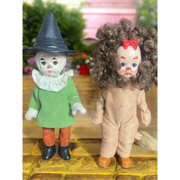 Wizard of Oz Scarecrow Cowardly Lion 5-5.5” McDonalds Madame Alexander’s Dolls - Picture 1 of 4